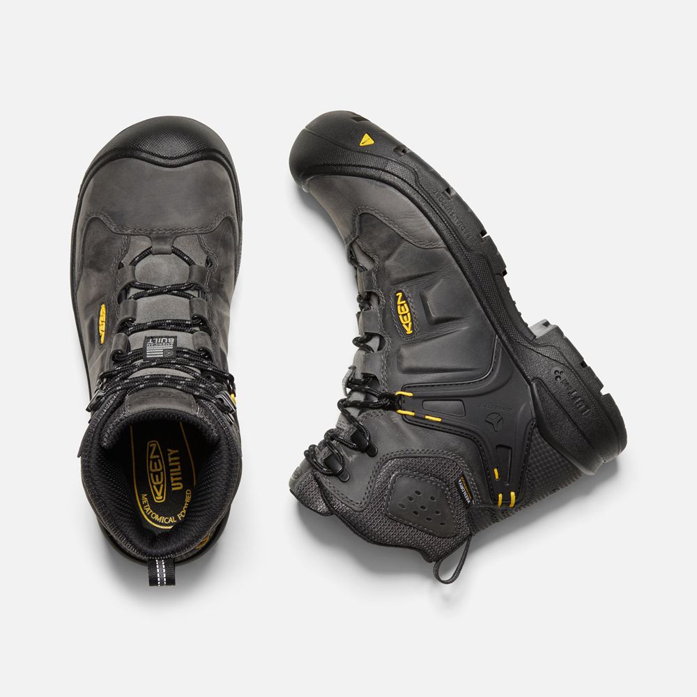 Keen Laarzen Heren Zwart - Dover 6\" Wp (Carbon-Fiber Toe) - 82763-CFHK